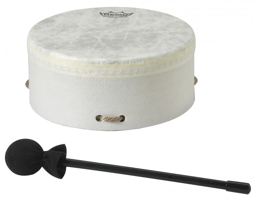 Buffalo Drum Remo 08 X 3.5" Fiberskyn + Batte