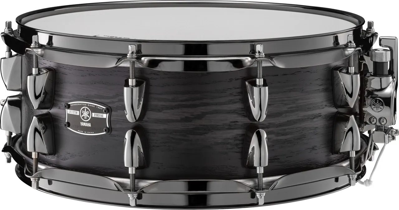 YAMAHA Live Hybrid Custom Oak Caisse Claire 14"x 5,5" Uzu Charcoal Sunburst