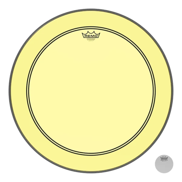 REMO Colortone 20" Powerstroke 3 Bass Yellow
