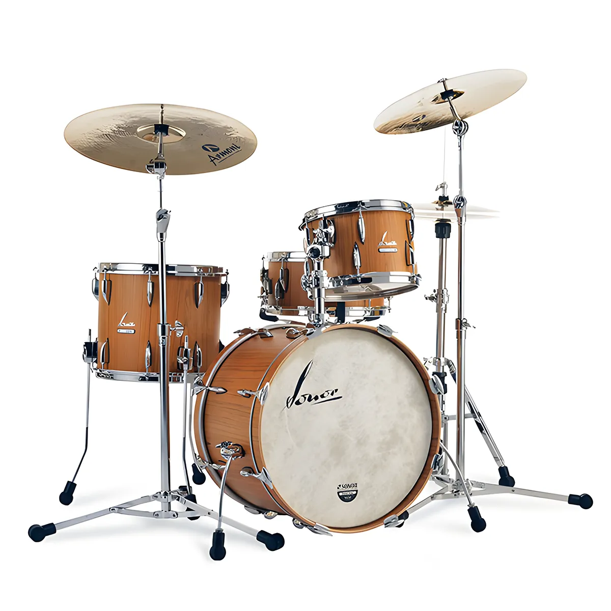 SONOR Vintage Batterie 20"/3pcs Teak Semi Glass, Mount