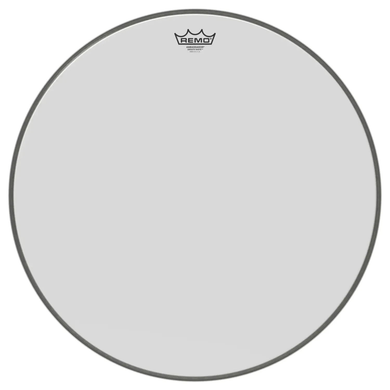 REMO Ambassador 22" Bass Smooth White