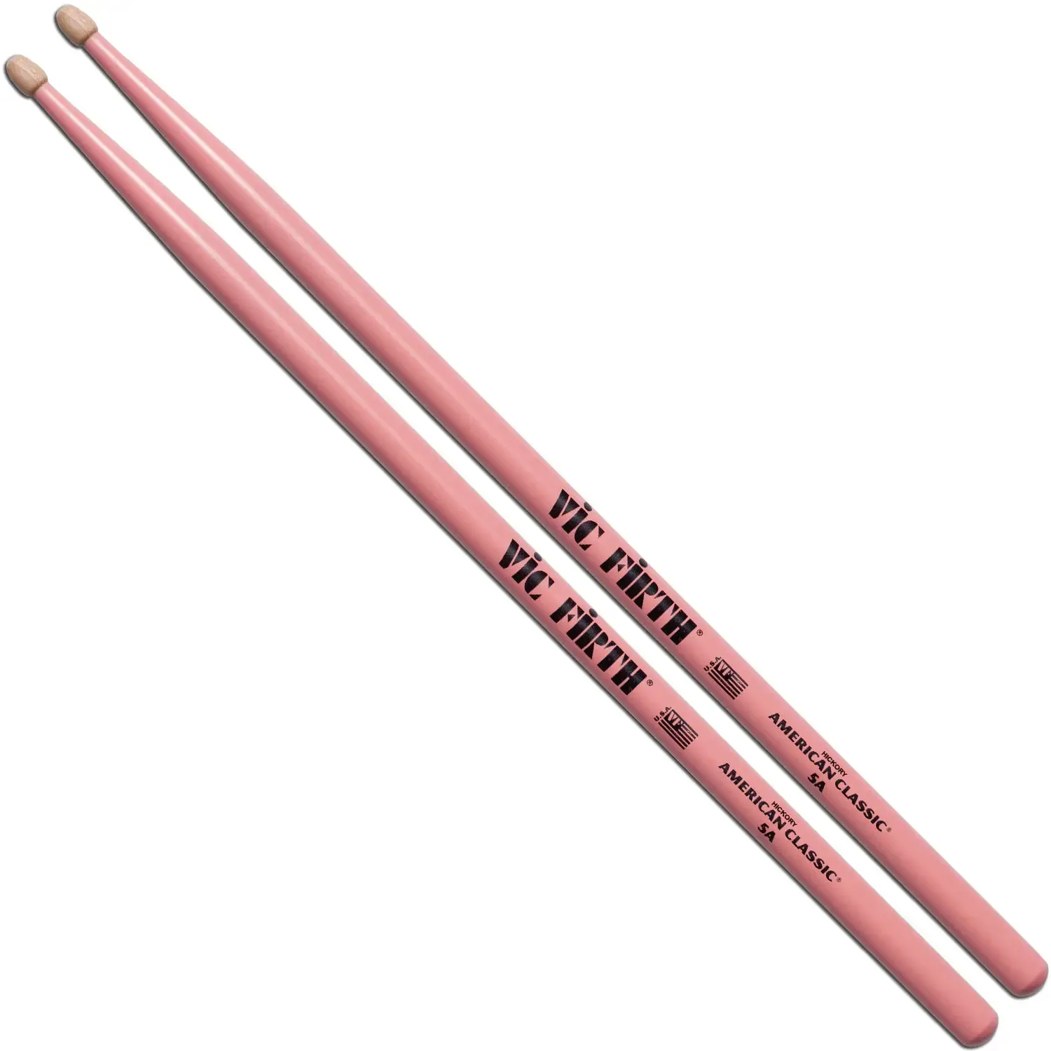 VIC FIRTH Baguettes 5A American Classic Hickory Pink 