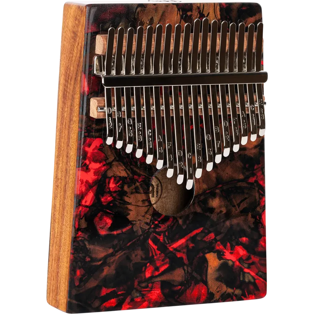 MEINL Kalimba 17 Lames Sound Hole Designer Lava