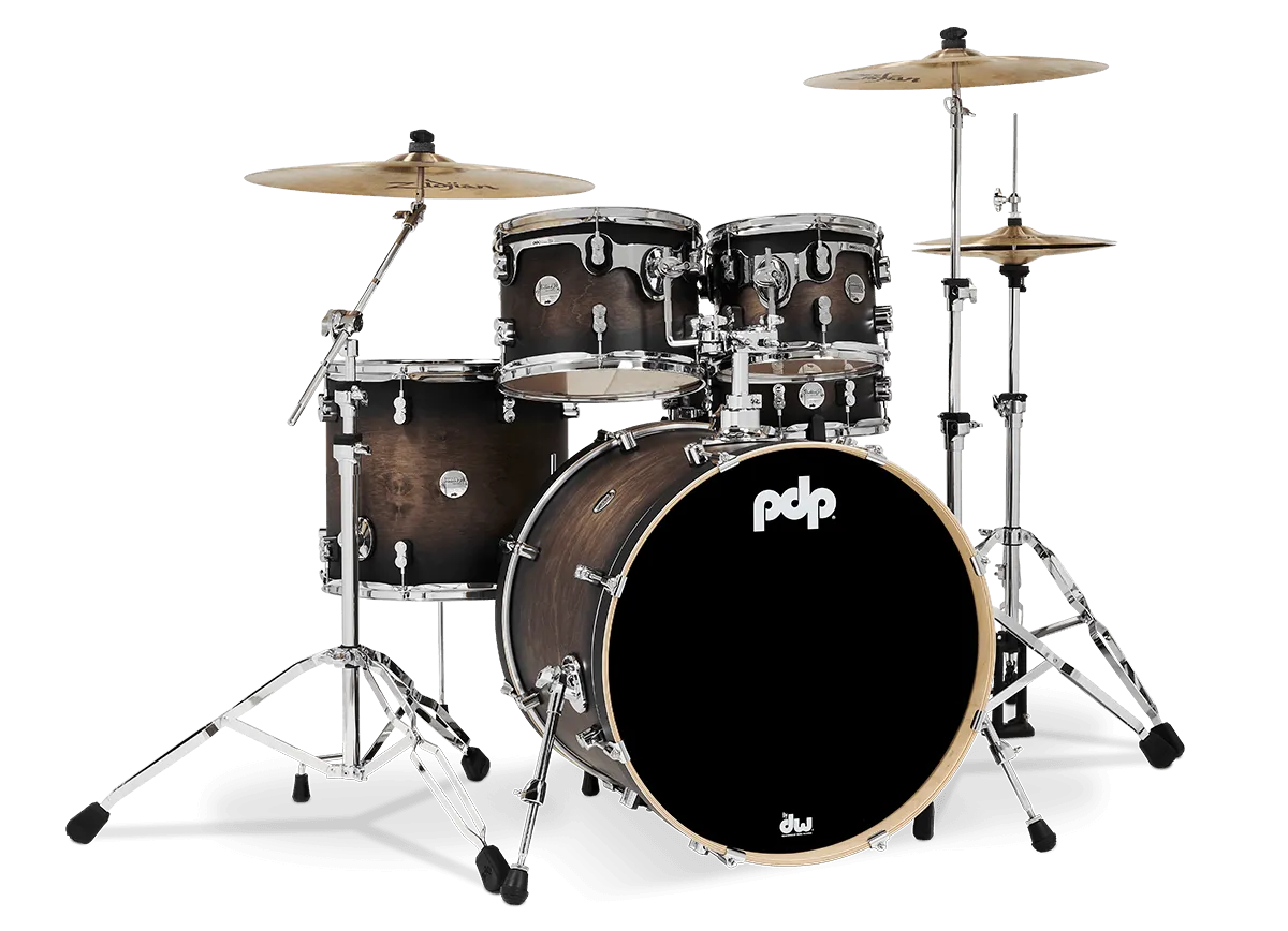 PDP Concept Maple Batterie 22"/5pcs Satin Charcoal Burst