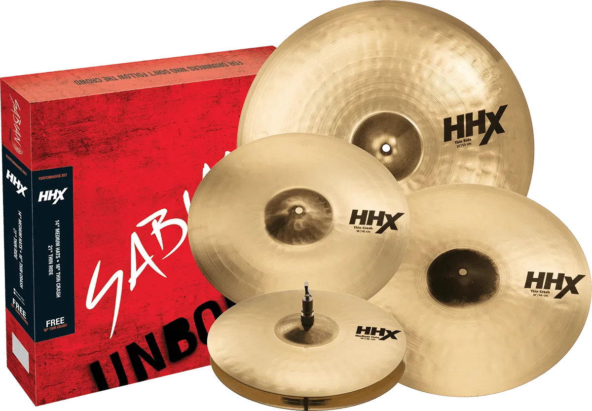 SABIAN HHX Performance Bright Pack 4pcs