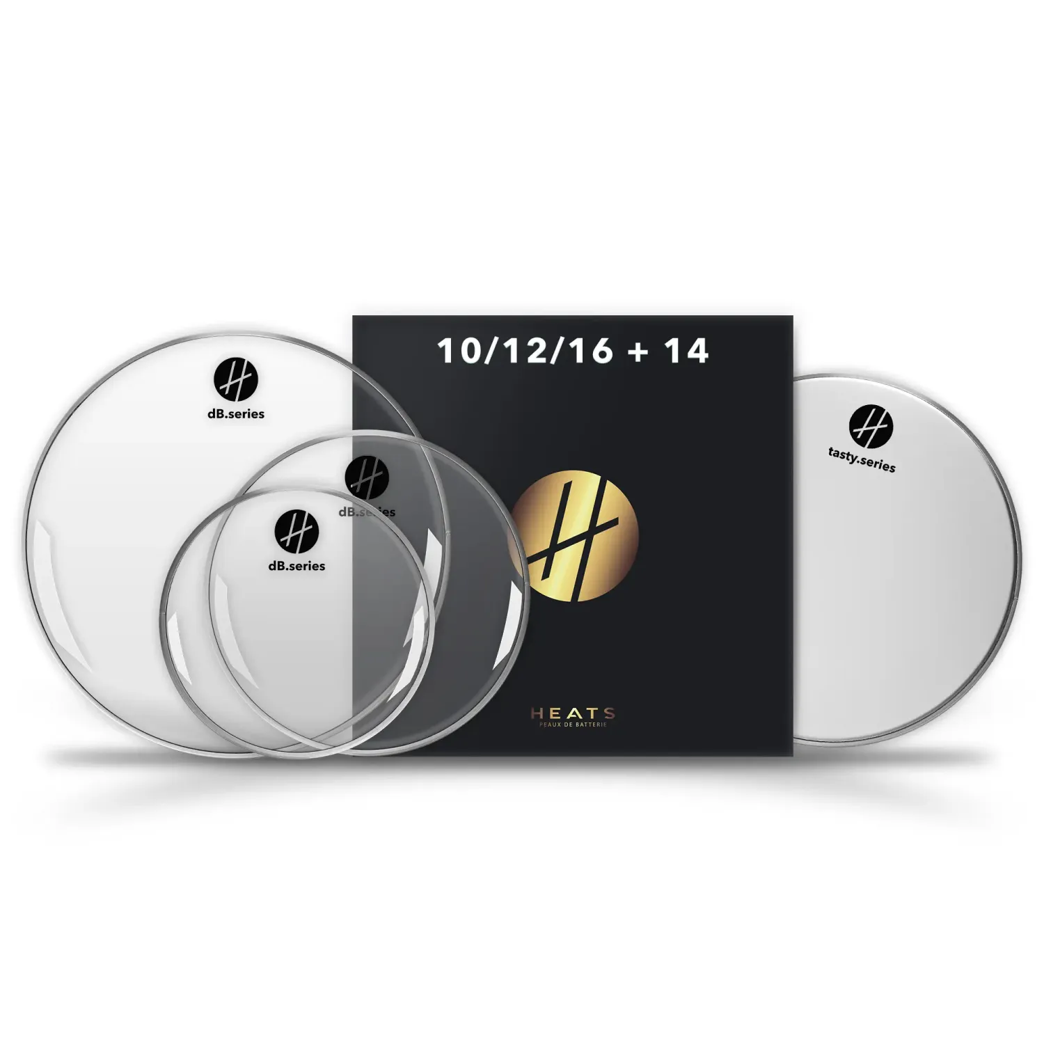 HEATS Pack dB Clear 10“ 12“ 16“ + 14“ Tasty