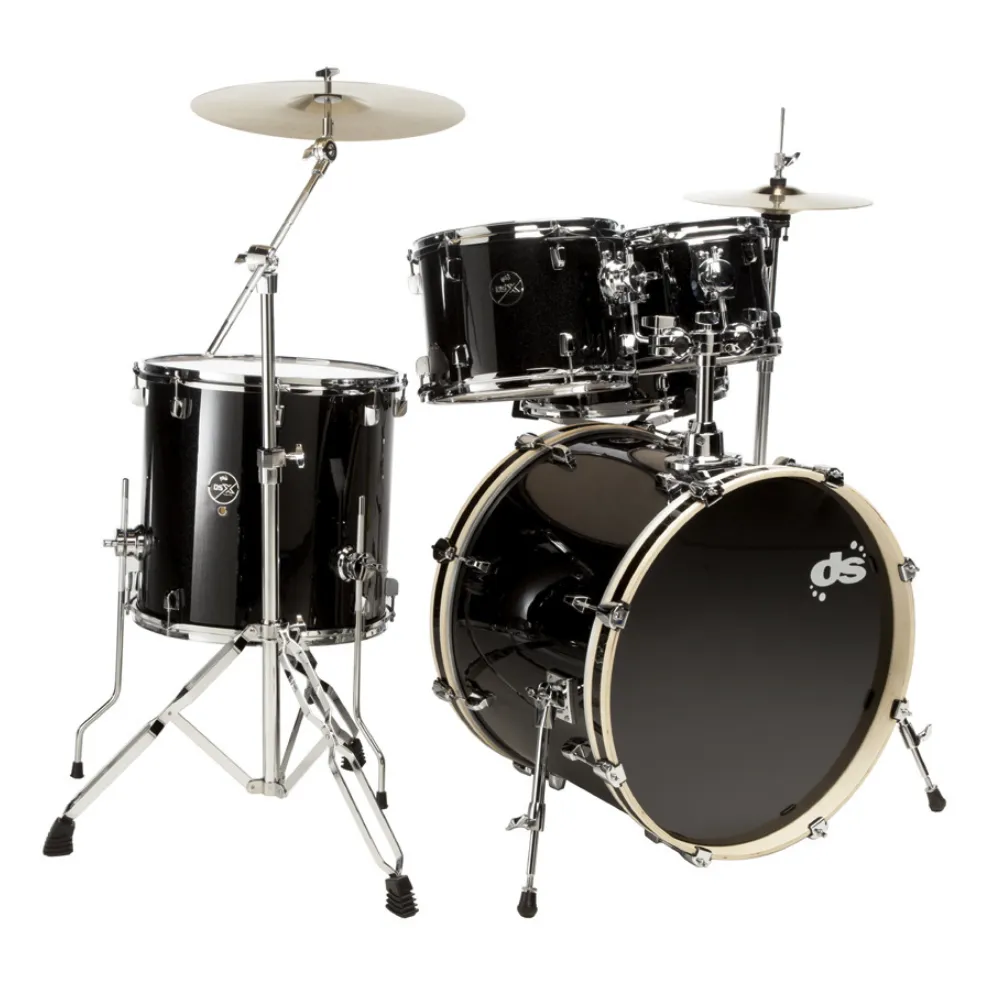 DS DRUMS DSX Batterie 20"/5pcs Black Sparkle