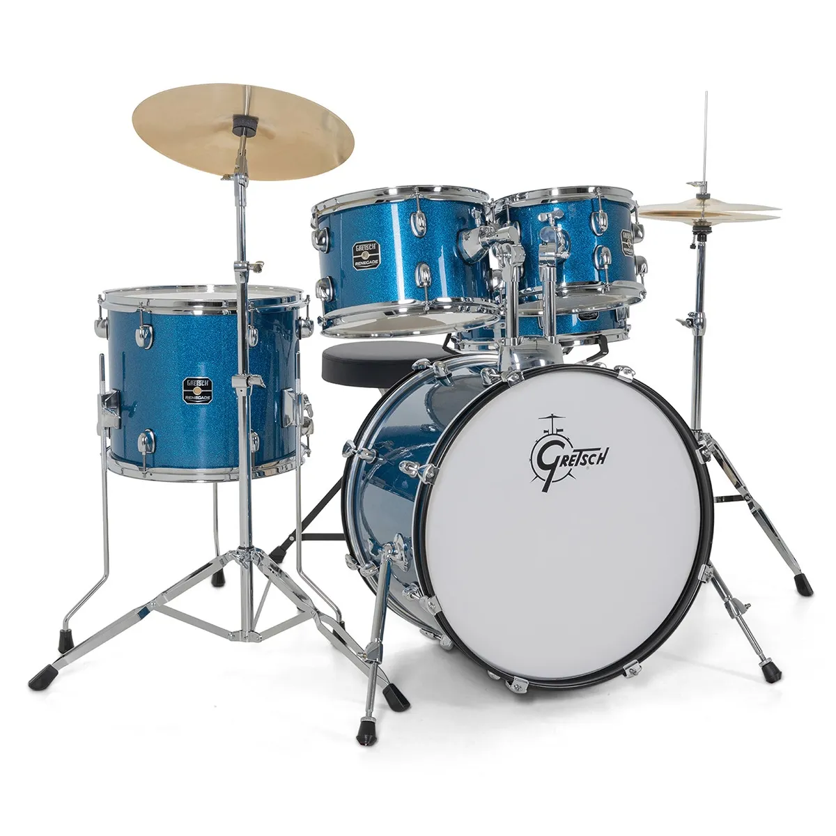 GRETSCH Renegade Batterie 20"/5pcs Blue Sparkle