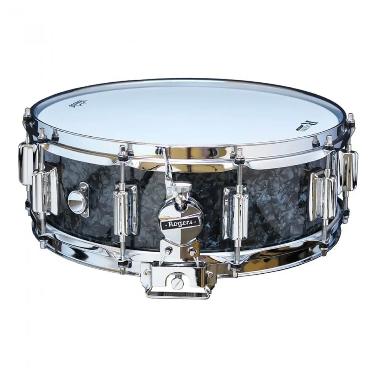 Caisse Claire Rogers 14 X 05" Dyna Sonic Beavertail - Black Diamond Pearl