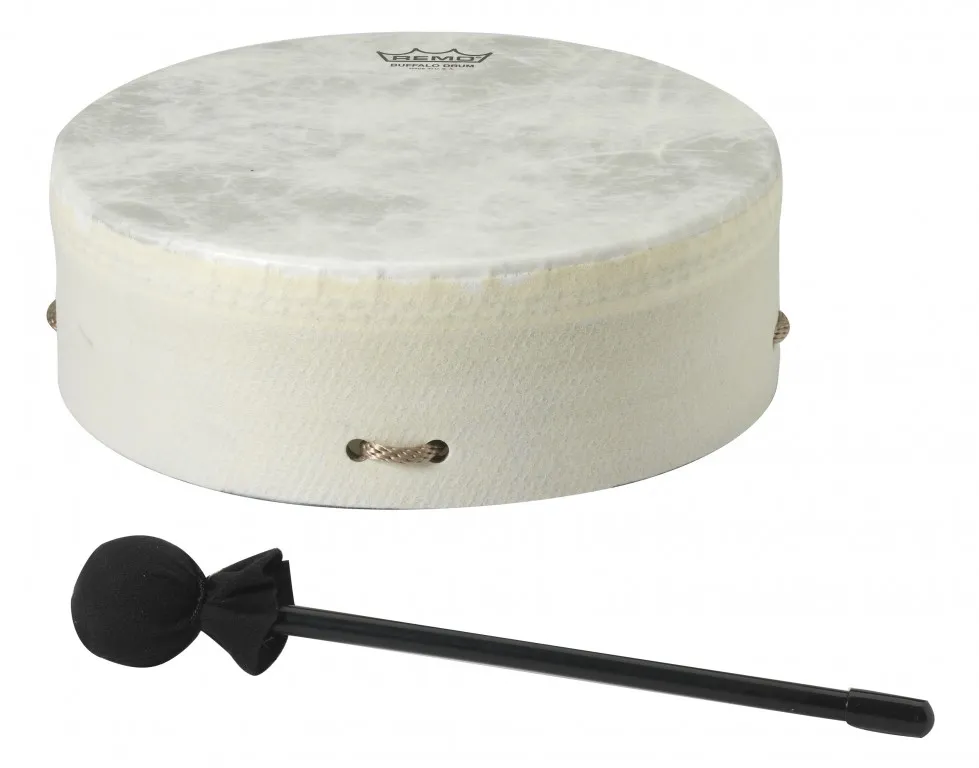 Buffalo Drum Remo 10 X 3.5" Fiberskyn + Batte