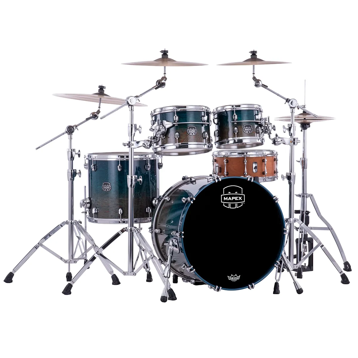 MAPEX Saturn Evolution Batterie 22"/4pcs Exotic Aegean Fade