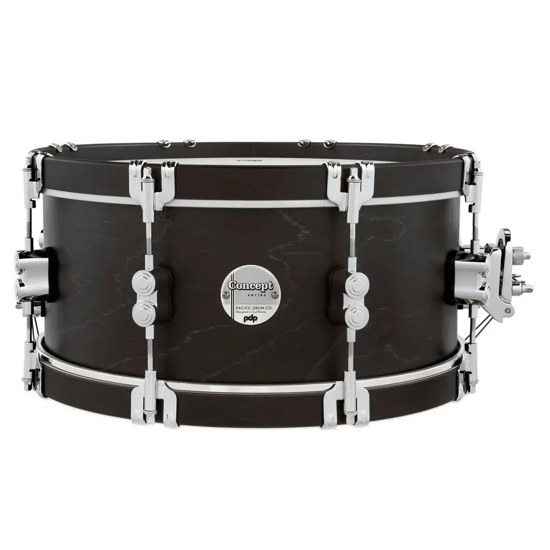PDP Concept Classic Caisse Claire 14"x 6.5" Ebony Stain/Ebony Hoop