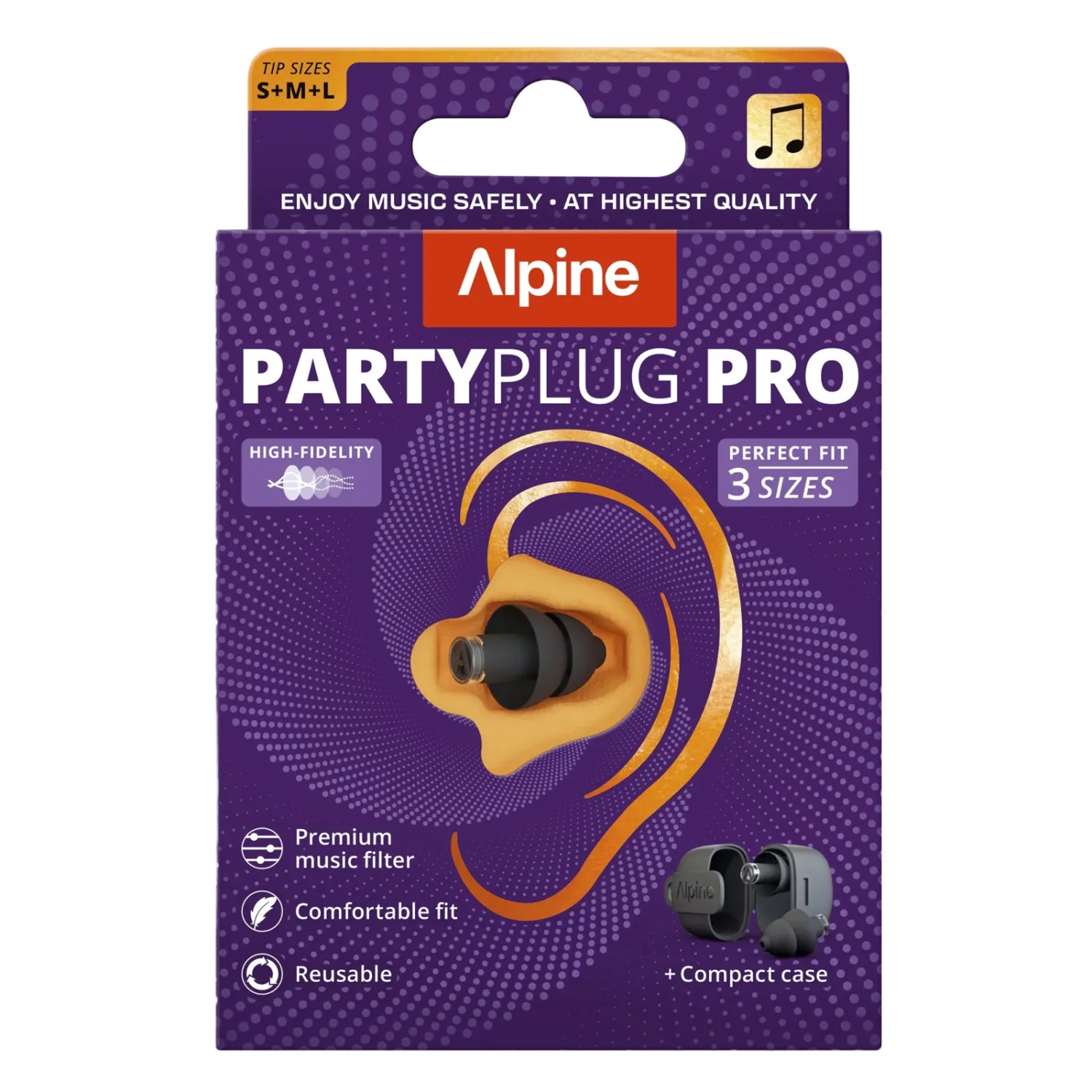 ALPINE Ear Party Plug Pro - Black
