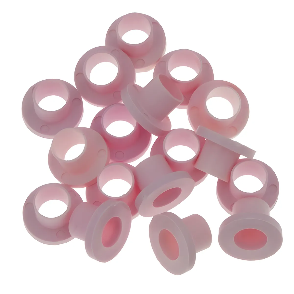 Rondelle Danmar Nylon - Rose - 100Pcs