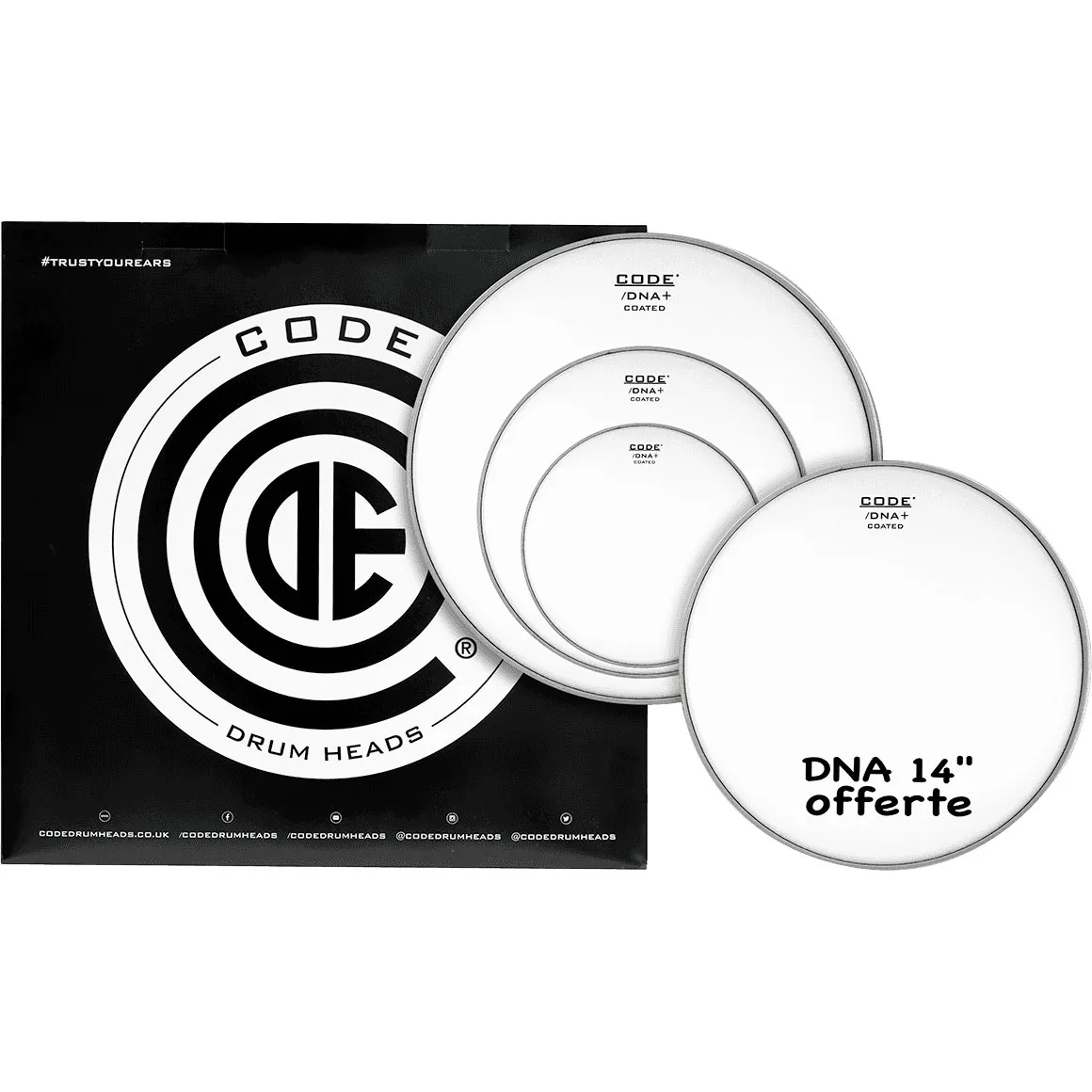 Pack CODE Dna 12"/13"/16" Coated + Dna 14" Coated