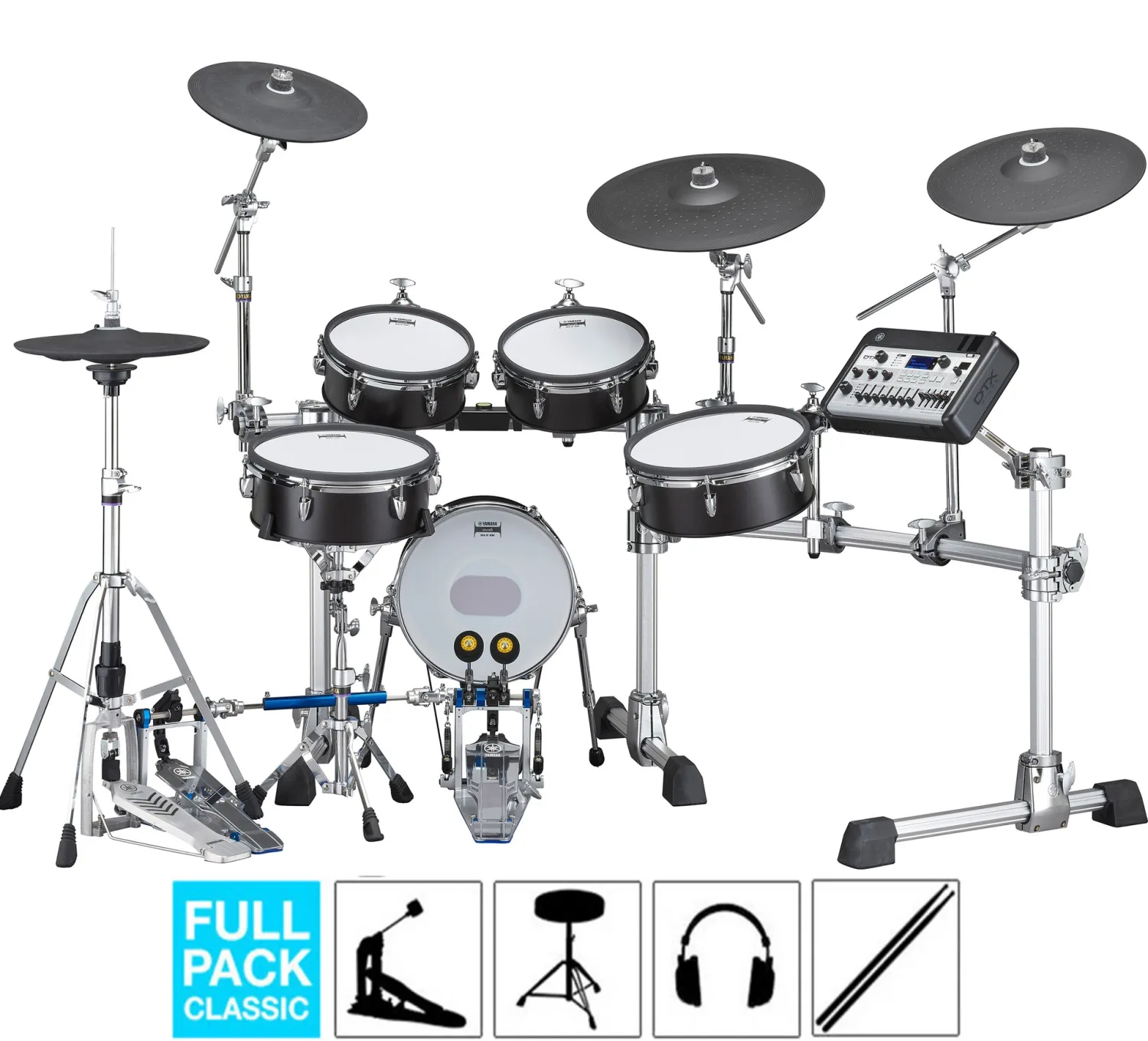 YAMAHA DTX10K-M Batterie Black Forest, Full Pack