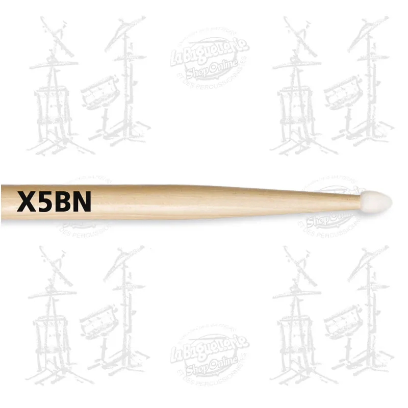 VIC FIRTH 5B American Classic Hickory Extreme Nylon Grip