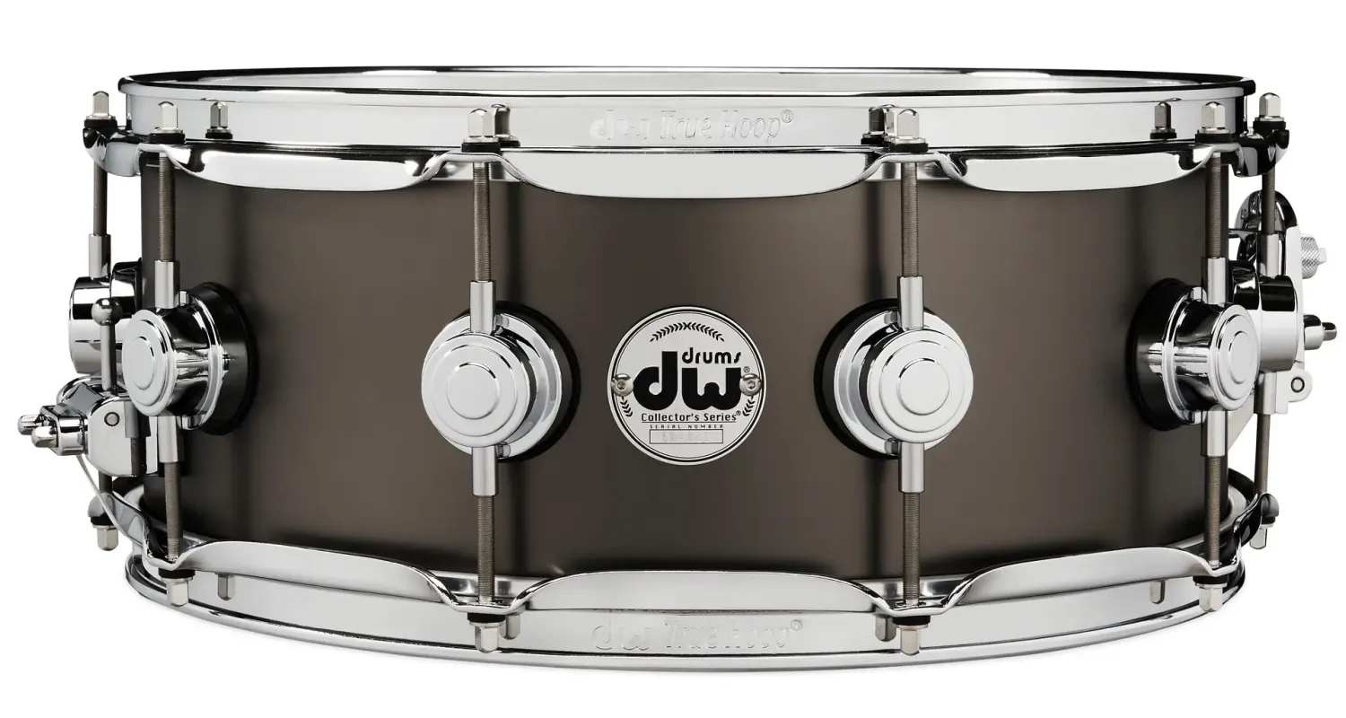 DW Collector's Caisse Claire 14"x 5.5" Metal Satin Black Over Brass