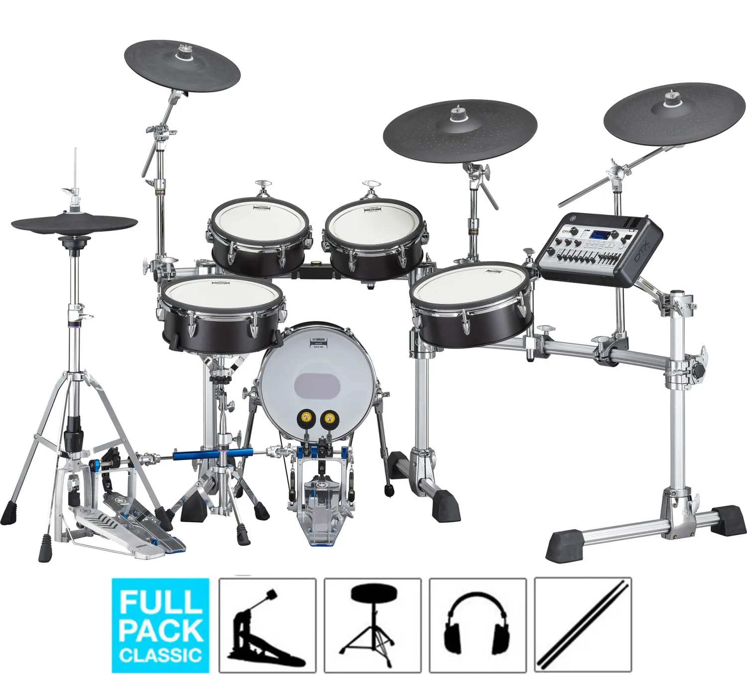 YAMAHA DTX10K-X Batterie Black Forest, Full Pack