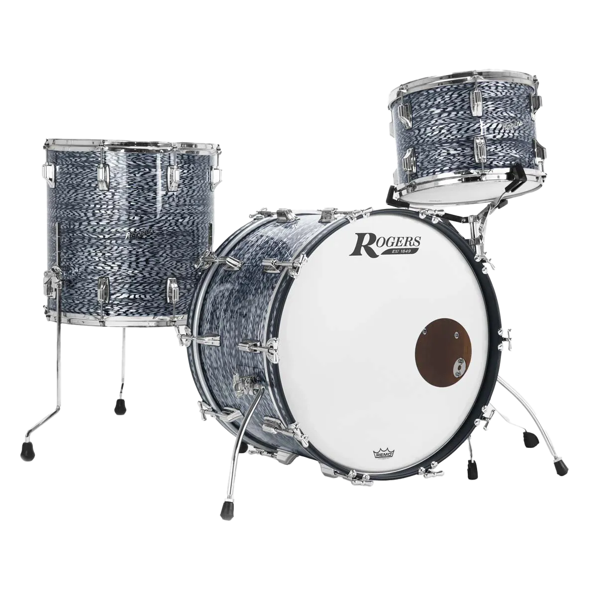 ROGERS Batterie Cleveland 22"/3pcs - Sky Blue Onyx