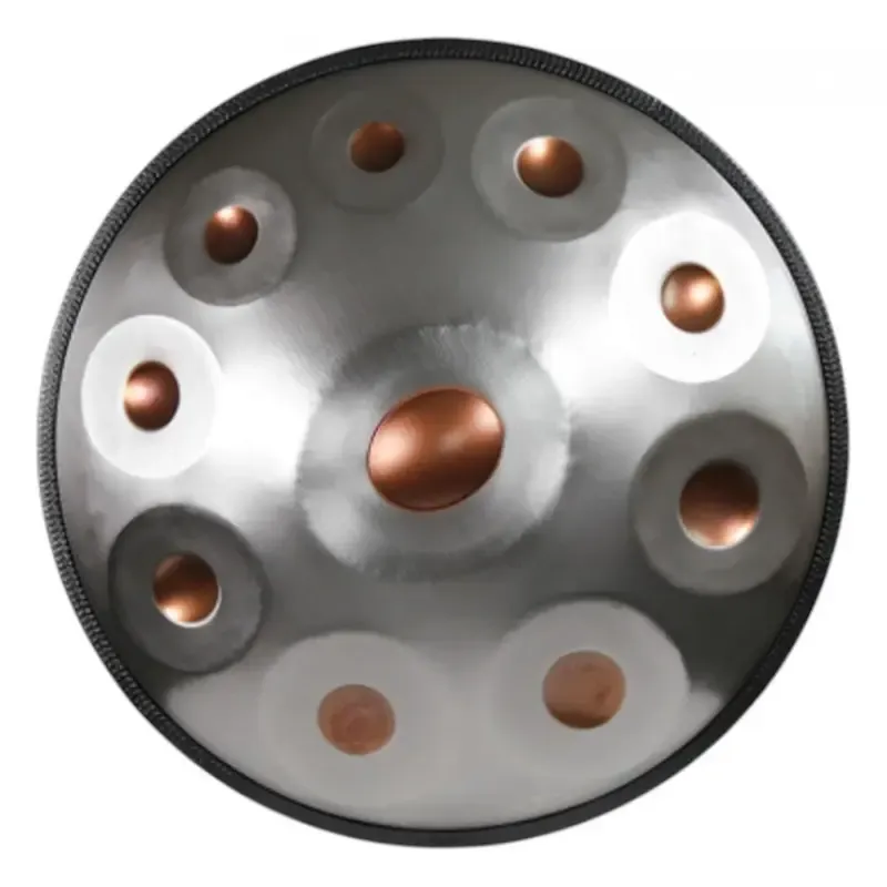 SOLAR PERCUSSION Handpan - D kurd (9 notes) - Vega Silver