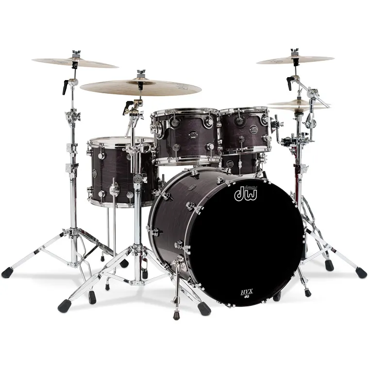 DW Performance Lacquer Batterie 22"/4pcs Ebony Stain