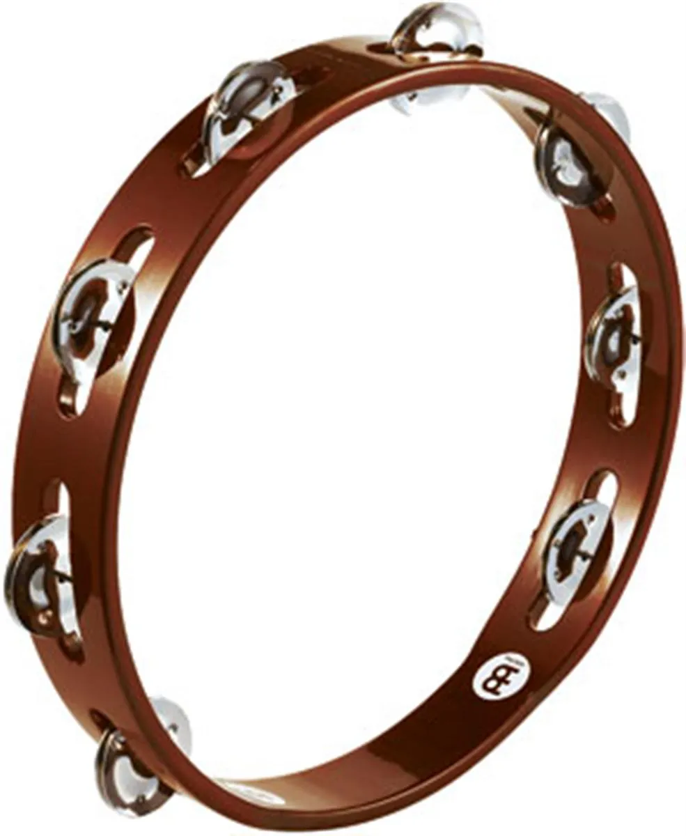 Tambourin Meinl 10" - 1 Rang - Nickel - African Brown