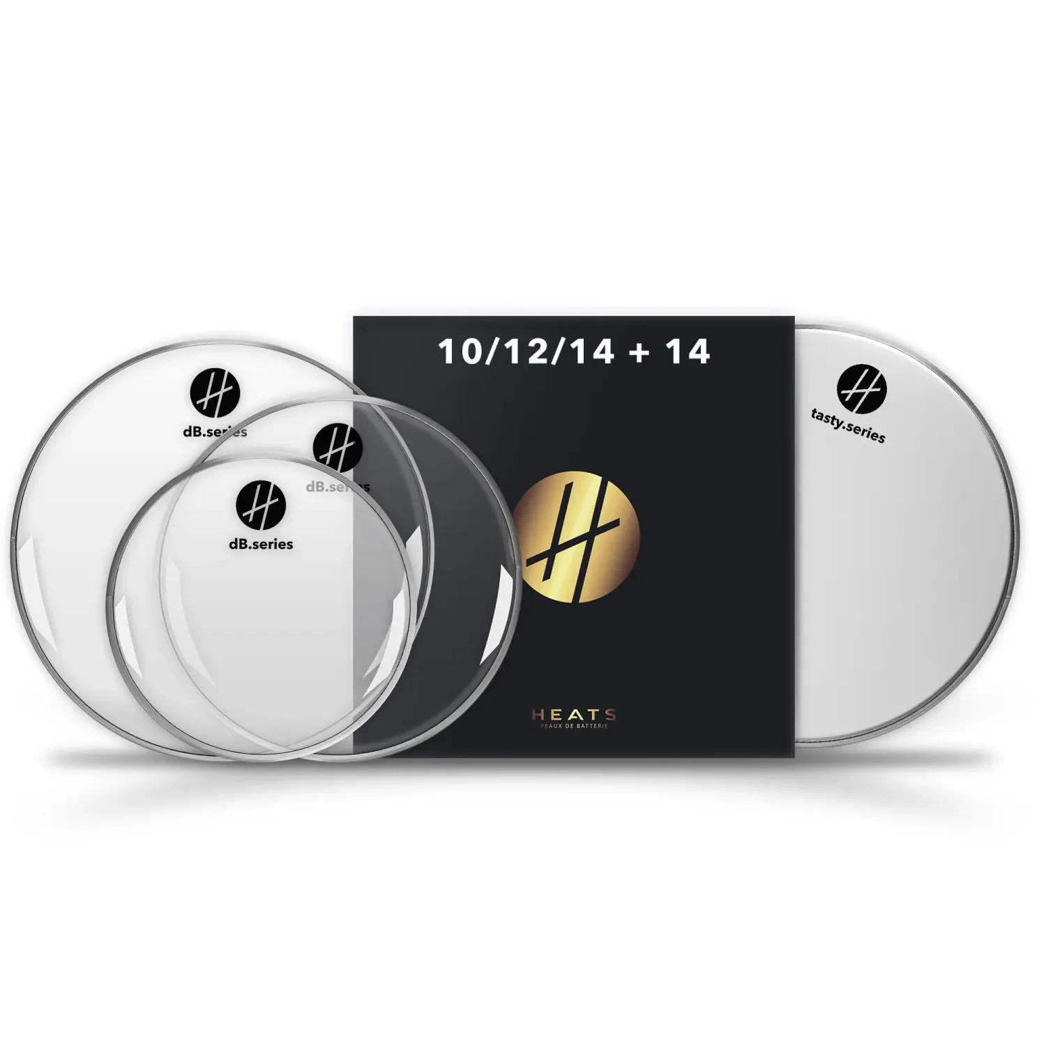 HEATS Pack dB Clear 10“ 12“ 14“ + 14“ Tasty