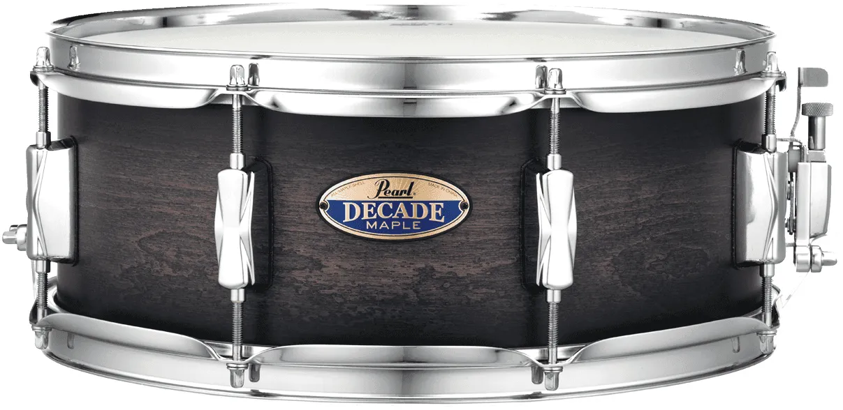 PEARL Decade Maple Caisse Claire 14"x 5.5" Satin Black Burst