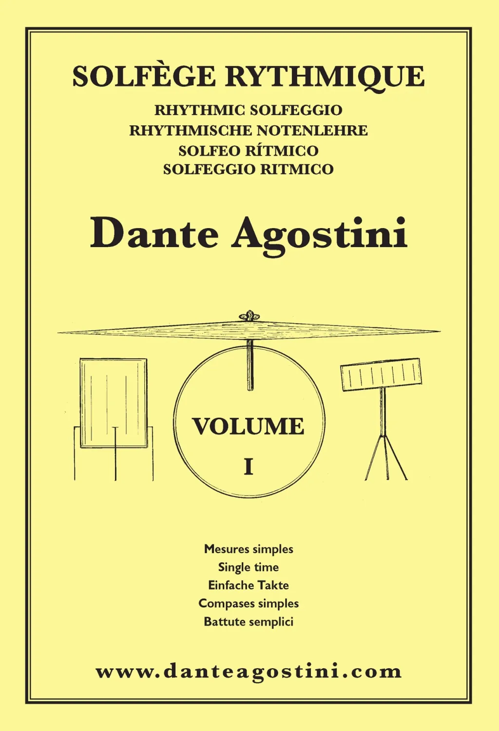 Methode Agostini Solfege Rythmique Volume 01