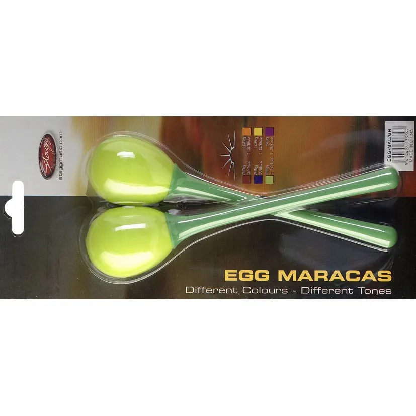 Shaker Stagg Egg Green - Manche Plastique- La Paire