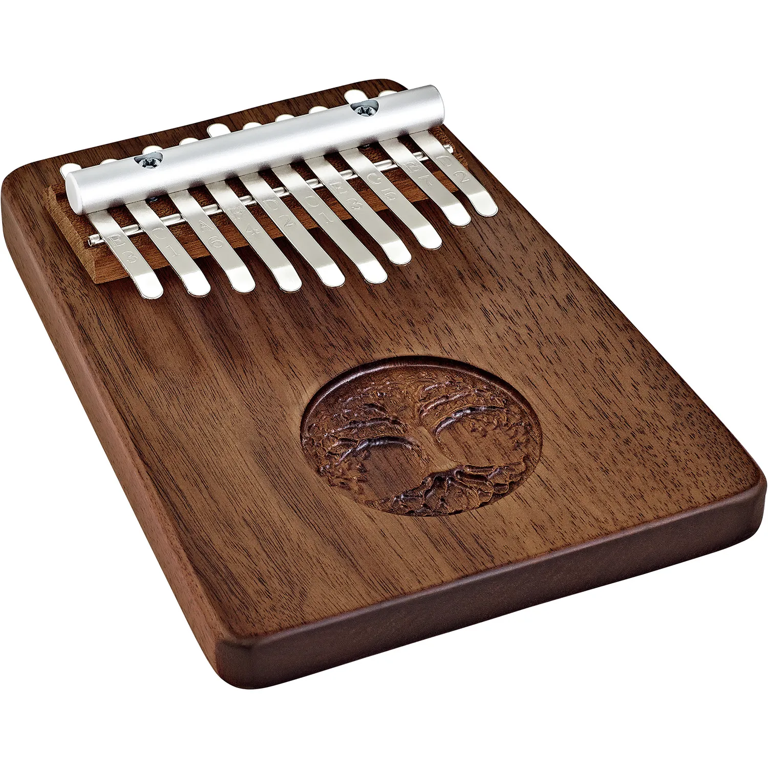 Kalimba Meinl Sonic Energy 10 Lames Bk Walnut - Do Maj - Tree Of Life