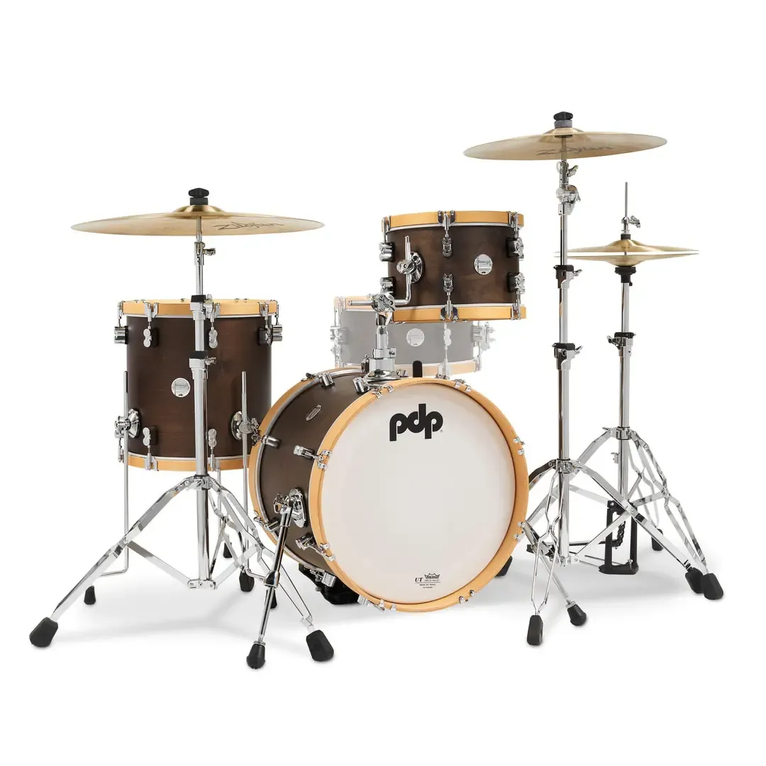 PDP Concept Classic Batterie 18"/3pcs Walnut Stain/Natural Hoop