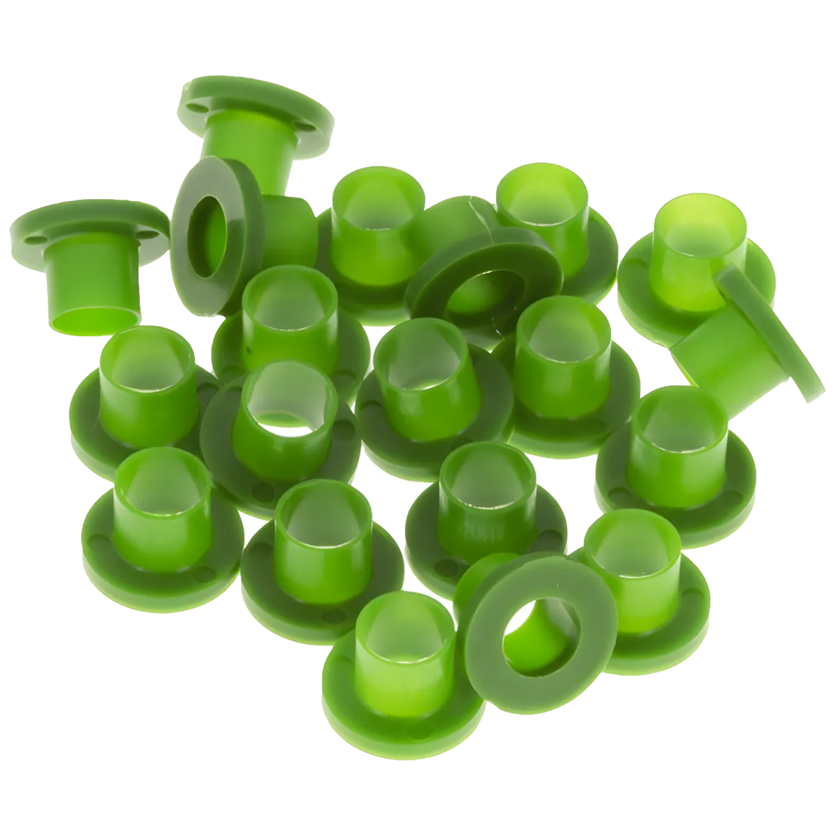 Rondelle Danmar Nylon - Green - 20Pcs