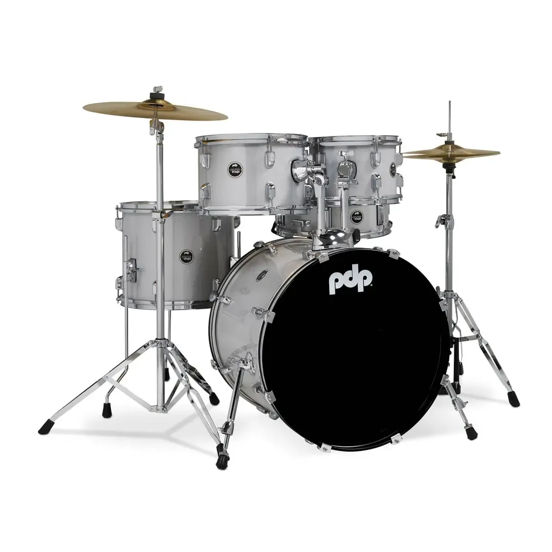 PDP Center Stage Batterie 20"/5pcs Diamond White Sparkle