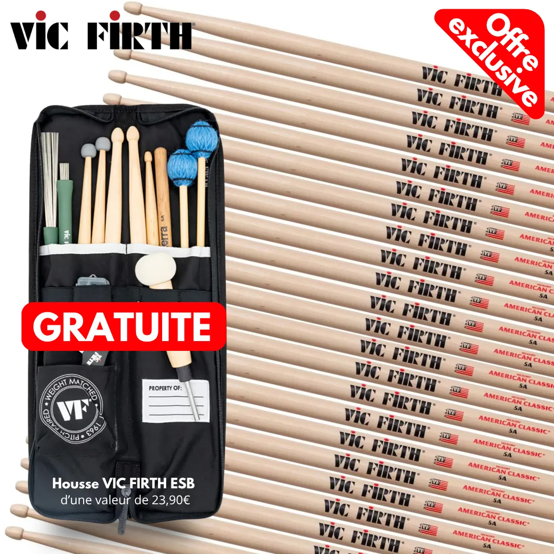 VIC FIRTH Baguettes 5A Pack 12 Paires