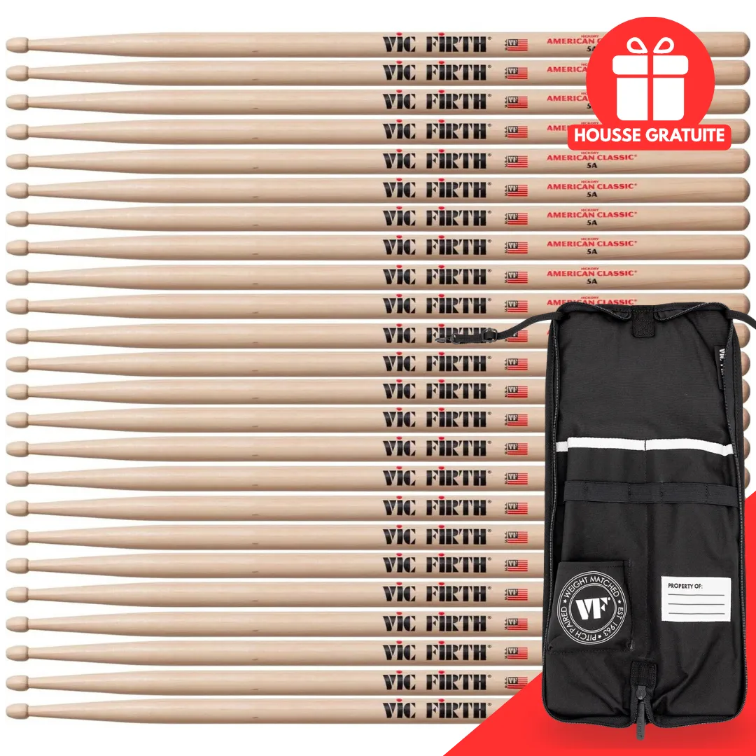 Pack Vic Firth 5A - 12 Paires