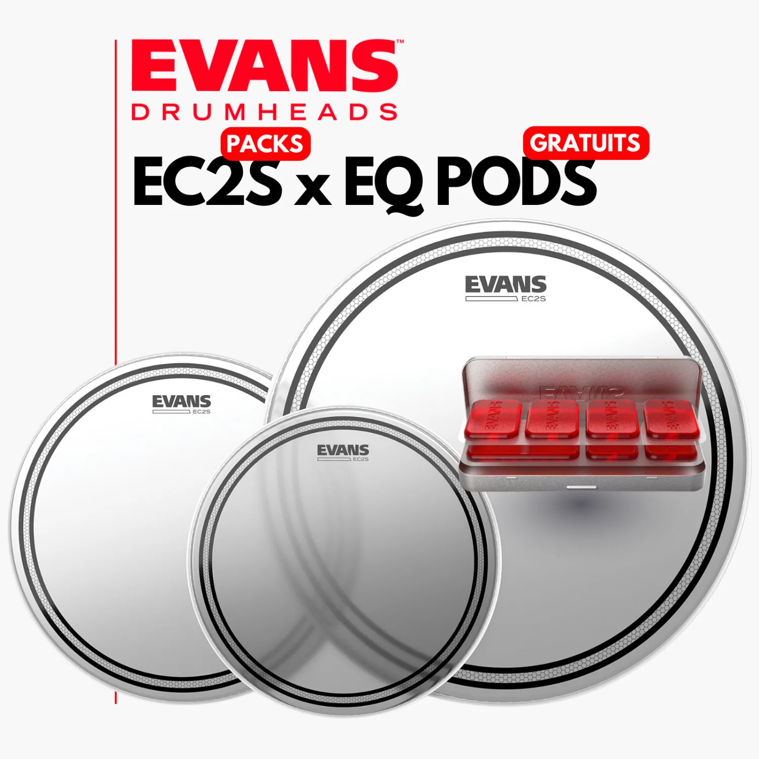 EVANS Pack EC2S Frosted 12"/13"/16"