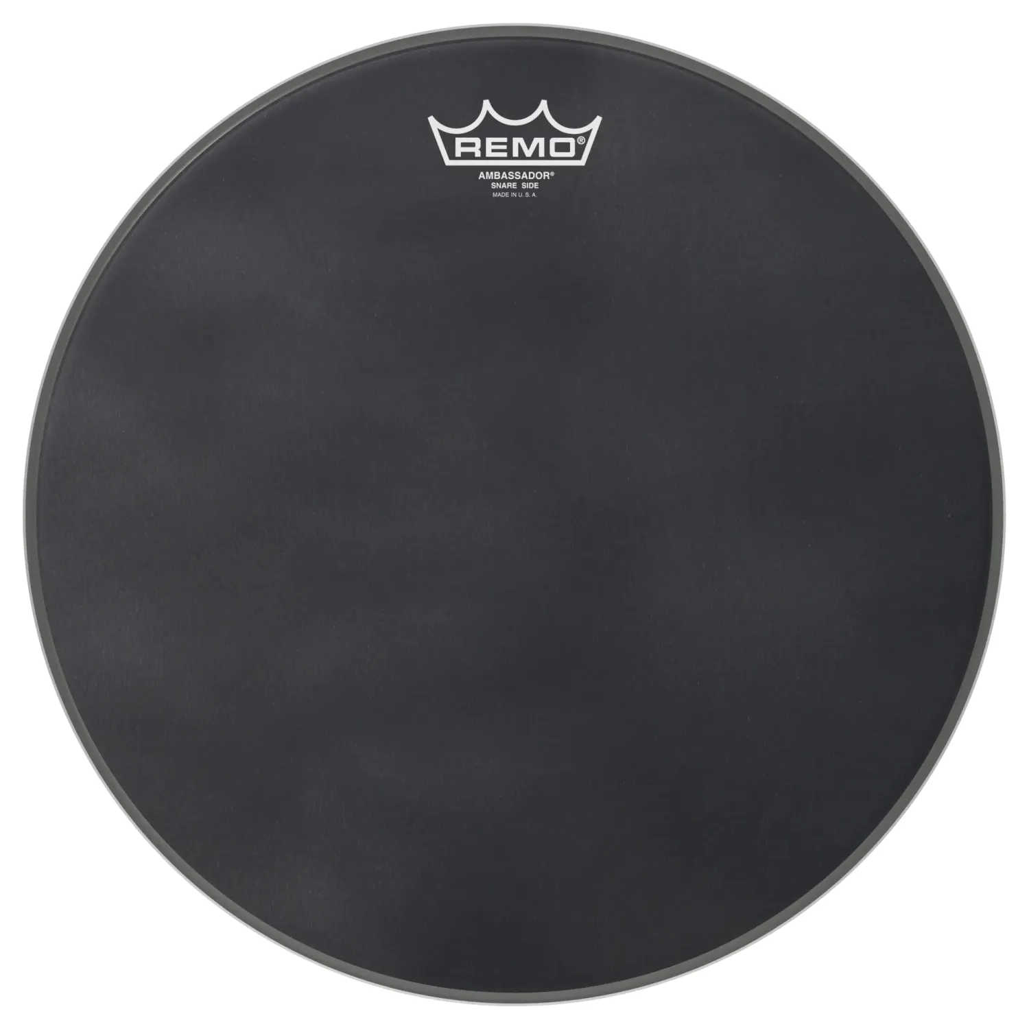 REMO Black Suede 13" Hazy Ambassador