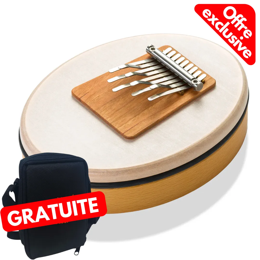 Kalimba Hokema Sansula 9 Lames Basic - Peau Synthetique
