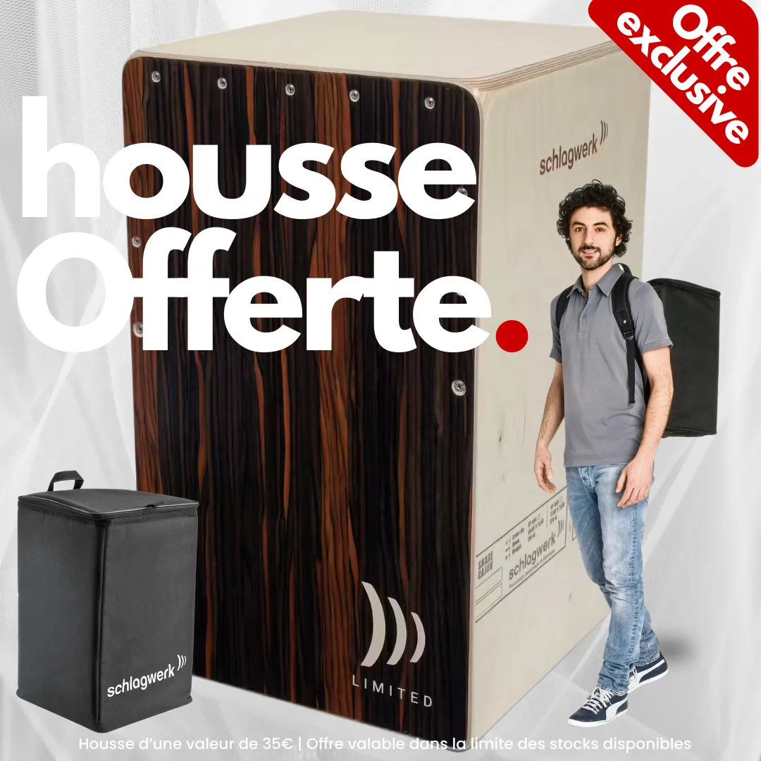 SCHLAGWERK CPS2ONE-1 Cajon 2Inone Straight Ebony LTD