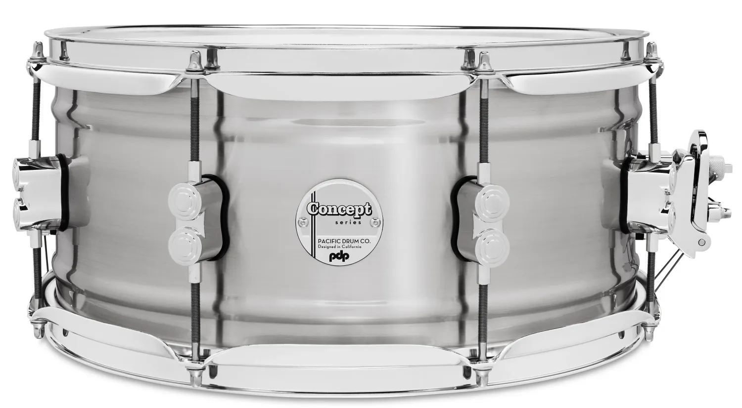 PDP Concept Series Caisse Claire 14"x 6.5" Brushed Aluminum 1.2mm