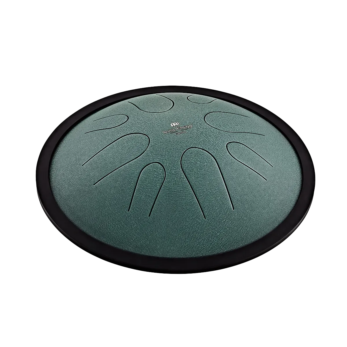 MEINL SONIC ENERGY CSTD1DG Compact Steel Tongue Drum 10" Si Mineur 432hz, 8 Notes, Dark Green