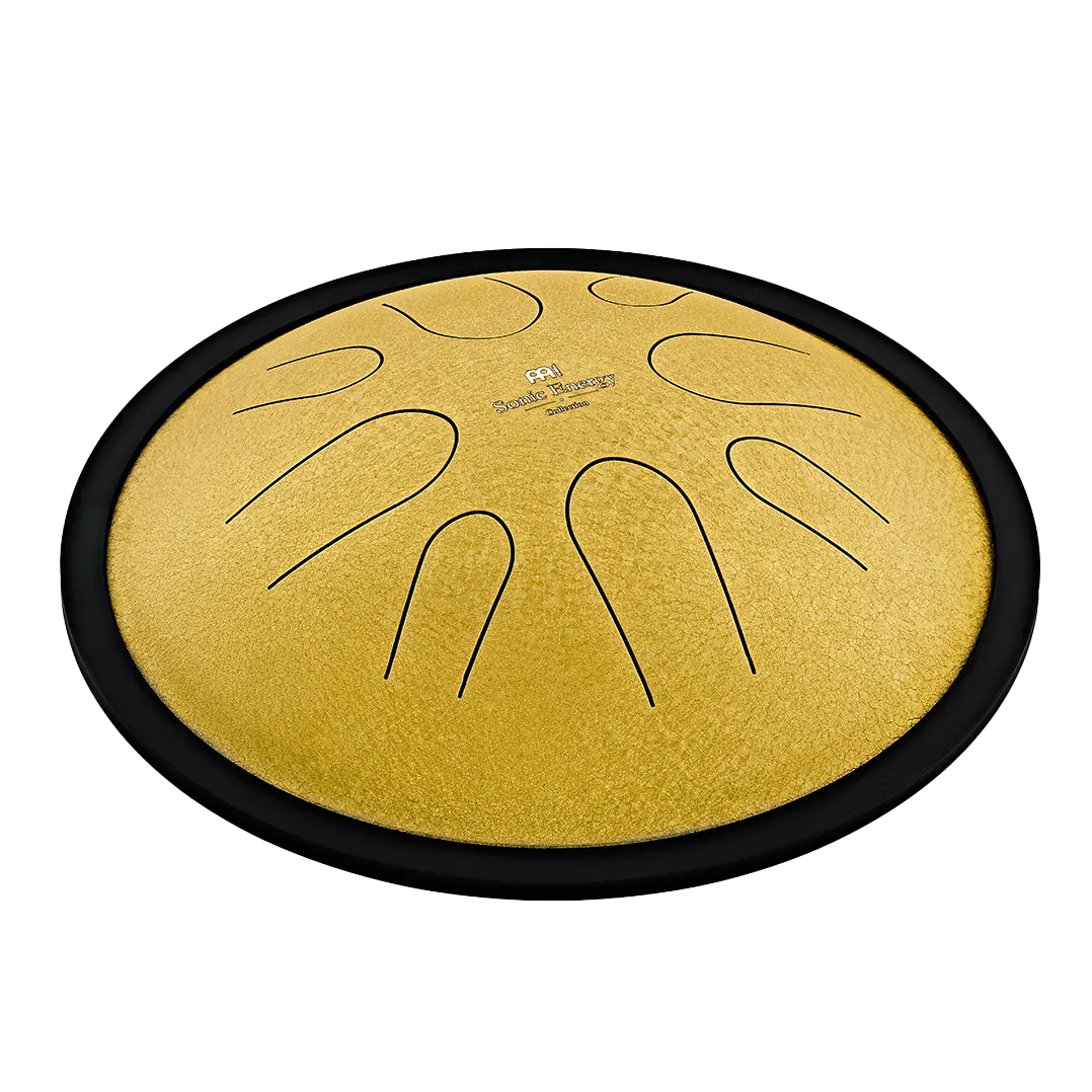 MEINL SONIC ENERGY CSTD3G Compact Steel Tongue Drum 10" Ré Mineur 432hz, 8 Notes, Gold