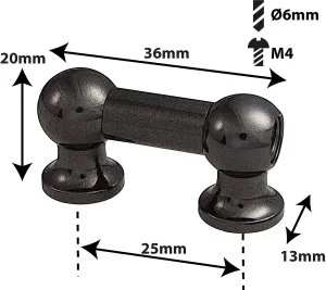 Coquille Spare Drum Tube Lug - Mono Tirant - 25mm - Black