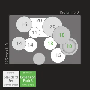 EFNOTE Pro 703 Batterie Power Set