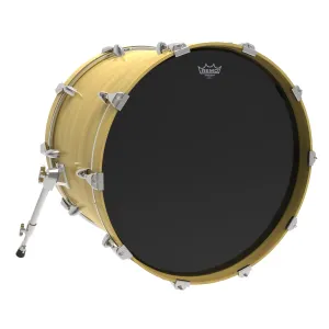 REMO Ebony 24" Bass Ambassador