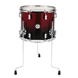 PDP Concept Maple Batterie 22"/5pcs Red/Black Fade Lacquer