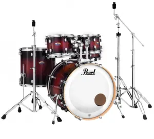 PEARL Decade Maple Batterie 20"/5pcs Gloss Deep Red Burst
