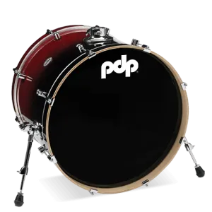 PDP Concept Maple Batterie 22"/7pcs Red/Black Fade Lacquer